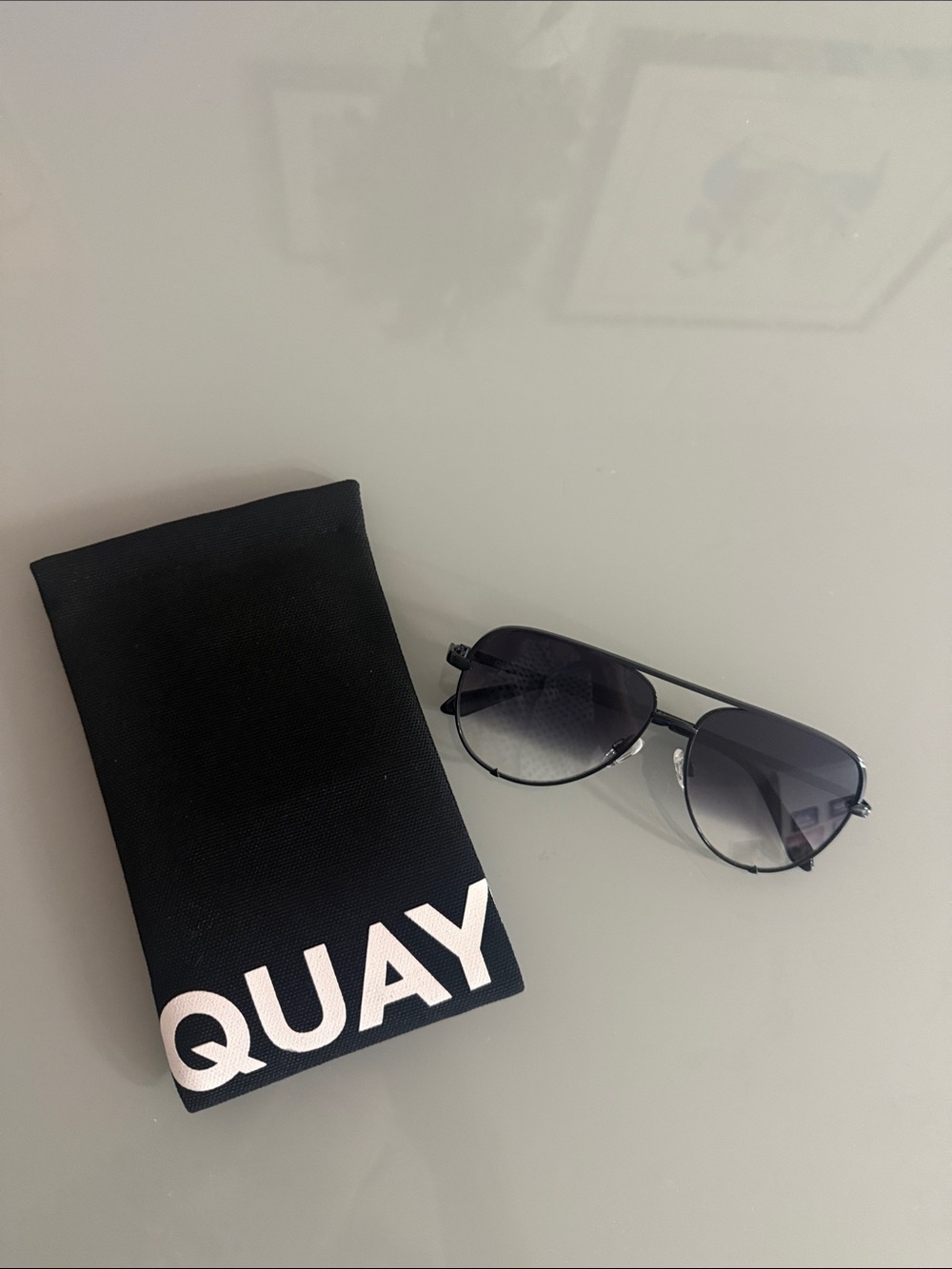 Quay High Key Extra Large Aviator Sunglasses - Gradient Lenses